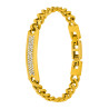 Pulsera de Hombre Marea Jewels Cadena Dorada con Placa