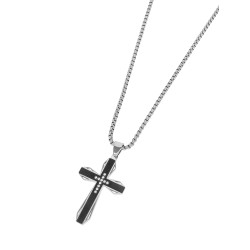 Collar de Hombre Marea Jewels Cruz con Circonitas