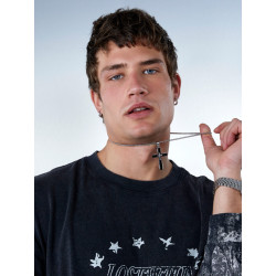 Collar de Hombre Marea Jewels Cruz con Circonitas