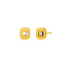 Pendientes de Hombre Marea Jewels Cuadrados Dorados