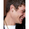 Pendientes de Hombre Marea Jewels Cuadrados Dorados