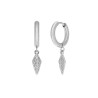 Pendientes de Hombre Marea Jewels Aros con Pluma en Acero