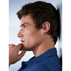 Pendientes de Hombre Marea Jewels Aros con Circonitas Dorados