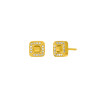 Pendientes de Hombre Marea Jewels Cuadrados Dorados