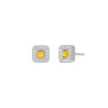 Pendientes de Hombre Marea Jewels Cuadrados Bicolor