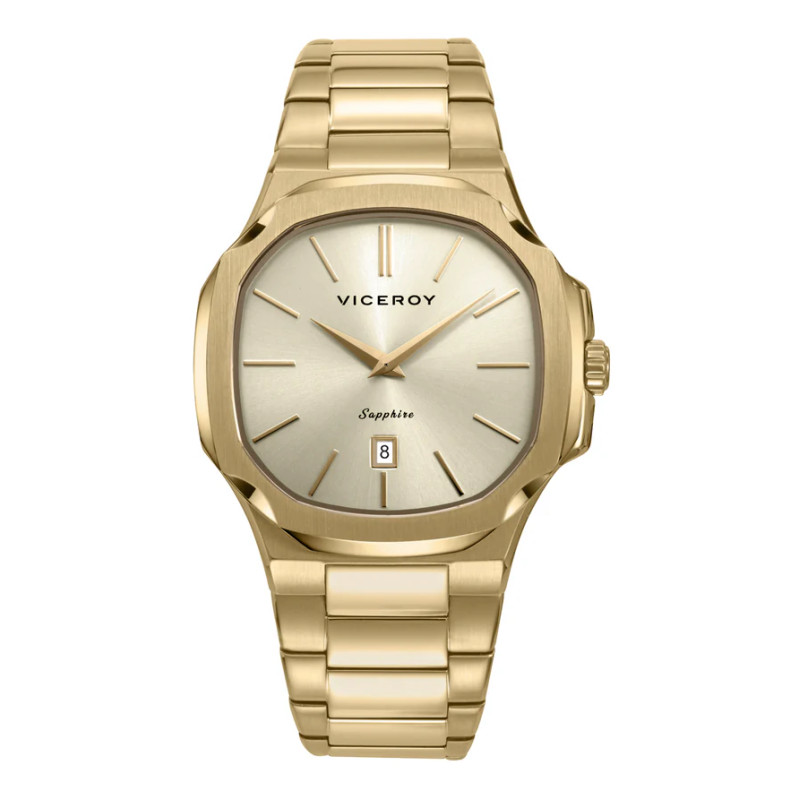 Reloj de Hombre Viceroy Laura Escanes de Acero IP Dorado