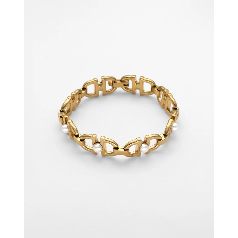 Pulsera de Mujer Majorica Equus de Eslabones y Perlas