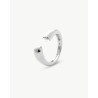 Anillo Abierto Majorica Drop de Plata con Media Perla