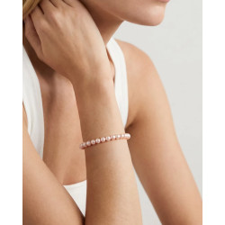 Pulsera de Mujer Majorica Lyra de Plata y Perlas Rosas