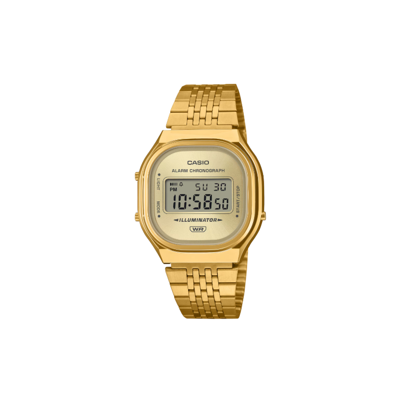 Reloj Digital Casio A140WEG-9A Dorado de Estilo Retro