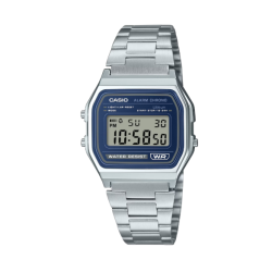 Reloj Digital Casio A158WEA-2 de Acero con Esfera Azul