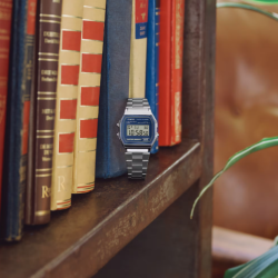 Reloj Digital Casio A158WEA-2 de Acero con Esfera Azul