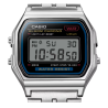 Reloj Digital Casio A159WE-1 de Acero con Caja Cuadrada
