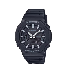 Reloj G-Shock GA-2100-1A "CasiOak" de Carbono Negro