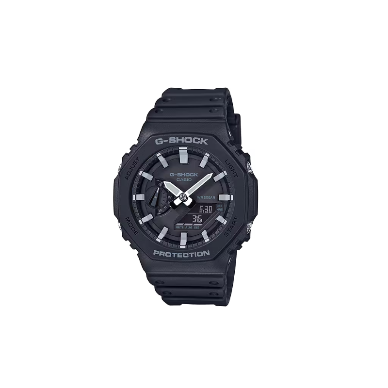 Reloj G-Shock GA-2100-1A "CasiOak" de Carbono Negro