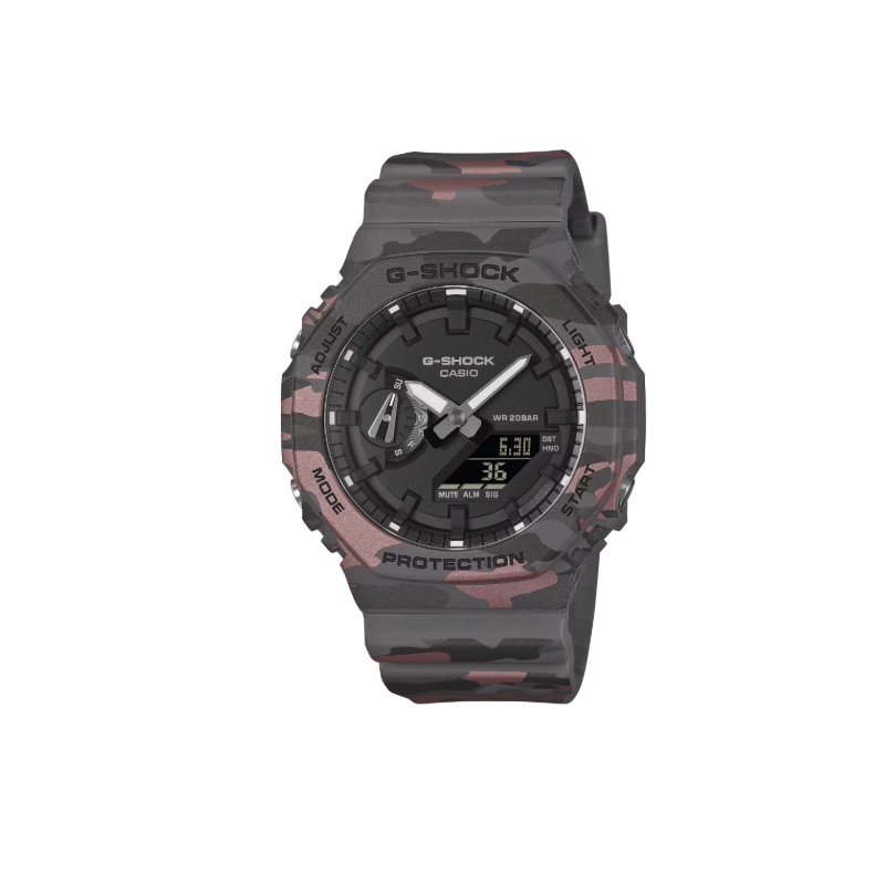 Reloj G-Shock GA-2100CM-8AER de Camuflaje Gris