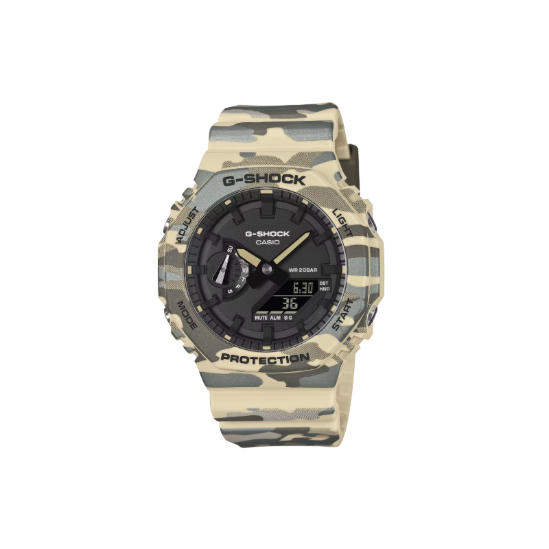 Reloj G-Shock GA-2100CM-5A de Camuflaje Marrón