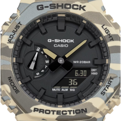 Reloj G-Shock GA-2100CM-5A de Camuflaje Marrón