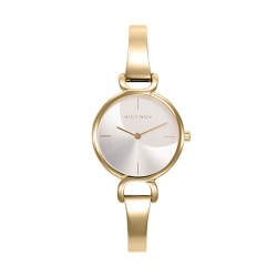 Reloj Viceroy de Acero Dorado con Esfera Rosa para Mujer