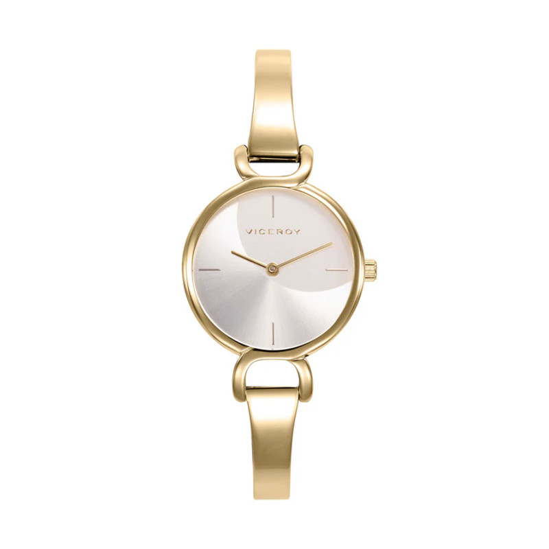 Reloj Viceroy de Acero Dorado con Esfera Rosa para Mujer