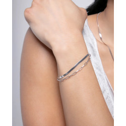 Pulsera Viceroy Mujer Plata de Ley Doble Rodiada 9133P100-00