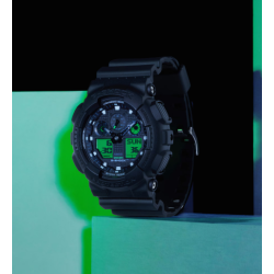 Casio G-SHOCK GA-100BEG-1A: Energía, Resistencia y Verde Electro