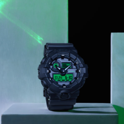 Casio G-SHOCK GA-700BEG-1A: Potencia Visual y Verde Electro
