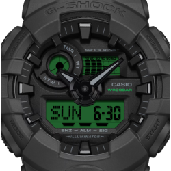 Casio G-SHOCK GA-700BEG-1A: Potencia Visual y Verde Electro