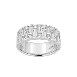 Sortija Anillo Plata Ley 925ml Murat-Paris con Circonitas Gran Brillo Talla Grande 18