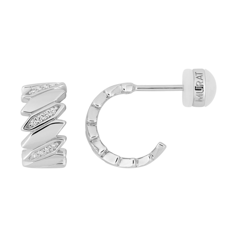 Pendientes Plata Mujer Murat-Paris 305029.1 con Circonitas