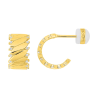 Pendientes Plata Baño Oro Murat-Paris con Circonitas para Mujer Y05037.1