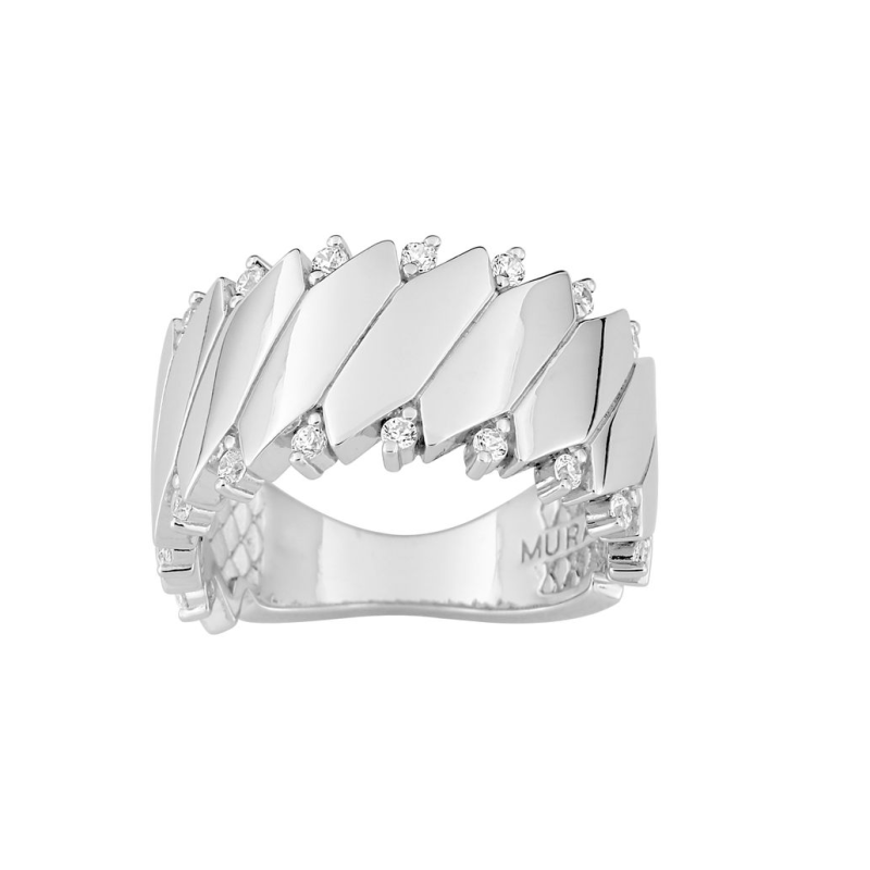 Anillo Mujer Plata 925ml con Circonitas Coleccion Murat-Paris 307132.1 Talla 14