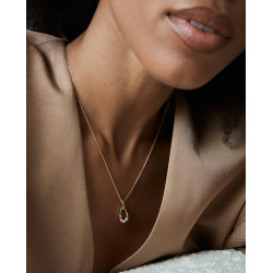 Collar Viceroy Mujer 15133C100-39 Plata de Ley Baño de Oro Circonitas Multicolor