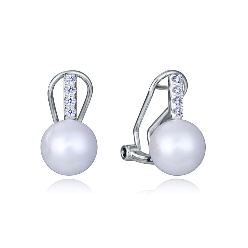 Pendientes Viceroy Mujer 2328E000-50 Plata de Ley Perla y Circonitas Blancas