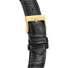 Reloj Lotus Hombre 19081/3 Square Series Acero y Cuero Negro Esfera Dorada