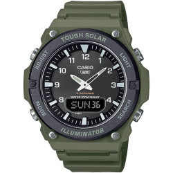 Reloj Casio Solar AQ-S820W-3BVEF Hombre Verde Analógico Digital 10 BAR