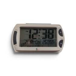 Despertador Digital con Snooze, Luz LED, Temperatura y Humedad – Pantalla Multifunción