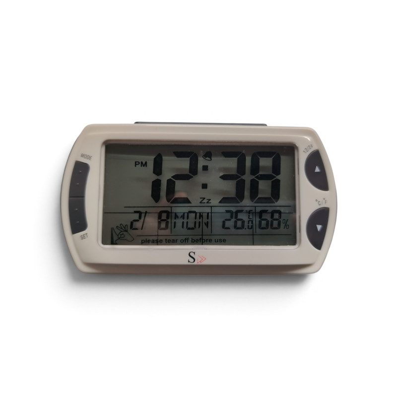 Despertador Digital con Snooze, Luz LED, Temperatura y Humedad – Pantalla Multifunción