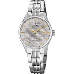 Reloj Festina Mujer Swiss Made F20006/2 Acero Inoxidable Plata con Cristal de Zafiro