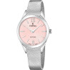 Reloj Festina Mujer Swiss Grace F20076/2 Swiss Made Cuarzo Acero Plateado Esfera Rosa 32 mm 100 m