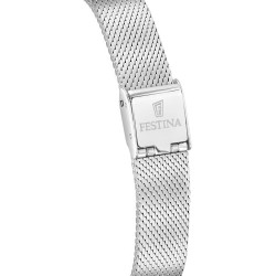 Reloj Festina Mujer Swiss Grace F20076/2 Swiss Made Cuarzo Acero Plateado Esfera Rosa 32 mm 100 m