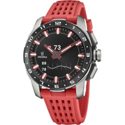 Festina Connected Full D Smartwatch Hombre Caucho Rojo Pantalla AMOLED Bluetooth 5 ATM