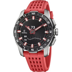Festina Connected Full D Smartwatch Hombre Caucho Rojo Pantalla AMOLED Bluetooth 5 ATM