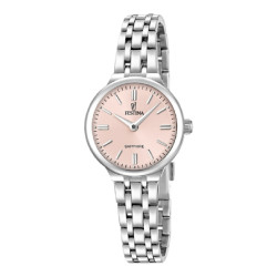 Reloj Festina Mujer Mademoiselle F20744/2 Acero Plateado Esfera Rosa 26 mm Zafiro
