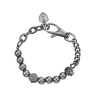 Pulsera Vertex Police Hombre PEAGB2212111 Acero Gris Oscuro con Calavera y Cadenas