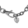 Pulsera Vertex Police Hombre PEAGB2212111 Acero Gris Oscuro con Calavera y Cadenas