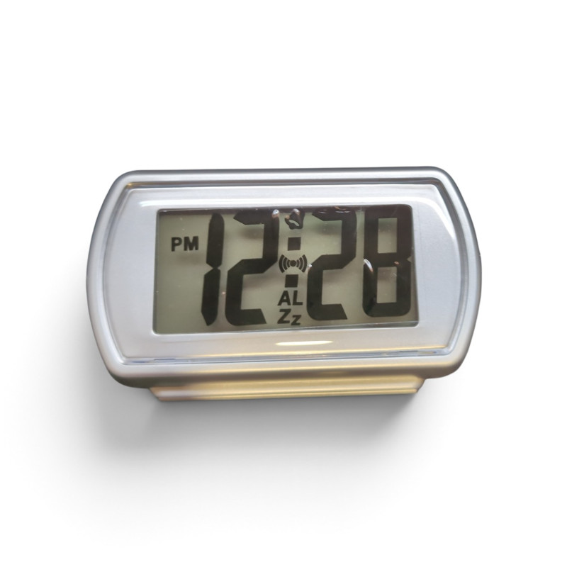 Despertador Digital LCD con Alarma Crescendo, Snooze, Luz LED y Formato 12/24 Horass 240926x
