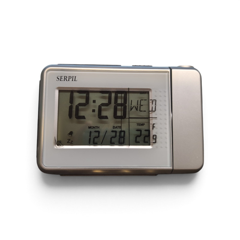 Despertador Digital con Proyector de Hora, Fecha, Temperatura y Función Repetición