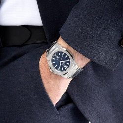 Reloj Jaguar Rondcarre Swiss Made Hombre J1024/1 Acero, Zafiro, Cuarzo y Calendario 10 ATM