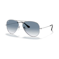 Gafas de sol Ray-ban Aviator RB3025 003/3F plateada lente azul degradada